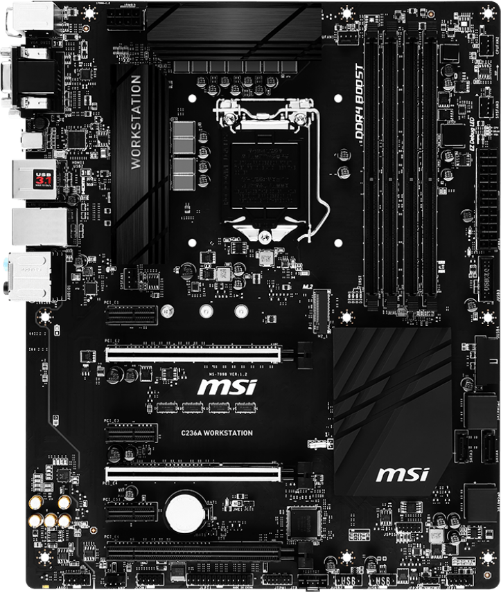 MSI C236A Workstation - Motherboard Specifications On MotherboardDB